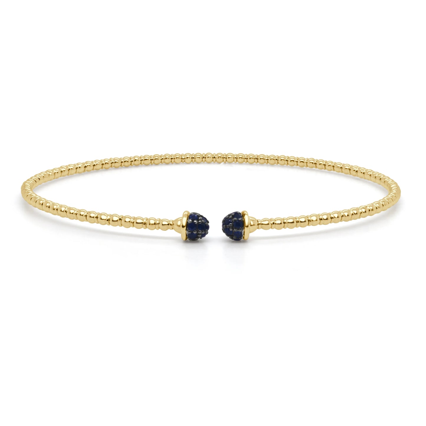 gold bracelet with sapphires