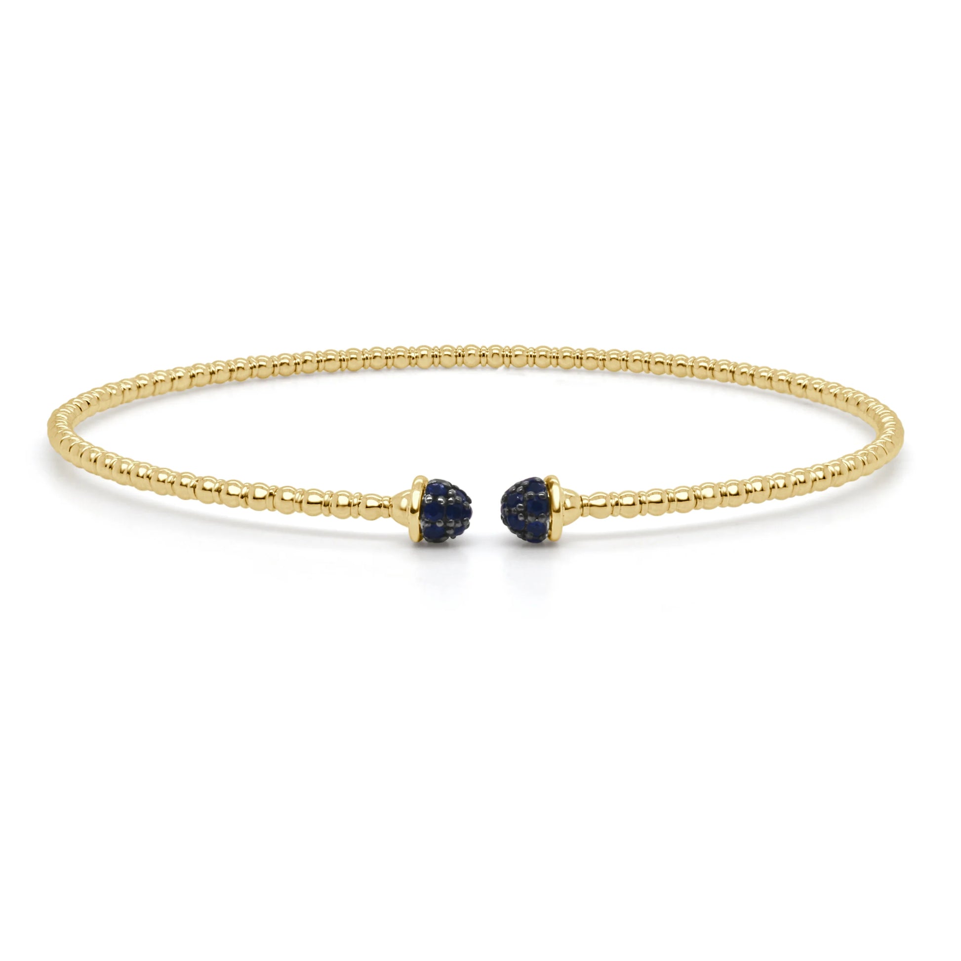 gold bracelet with sapphires