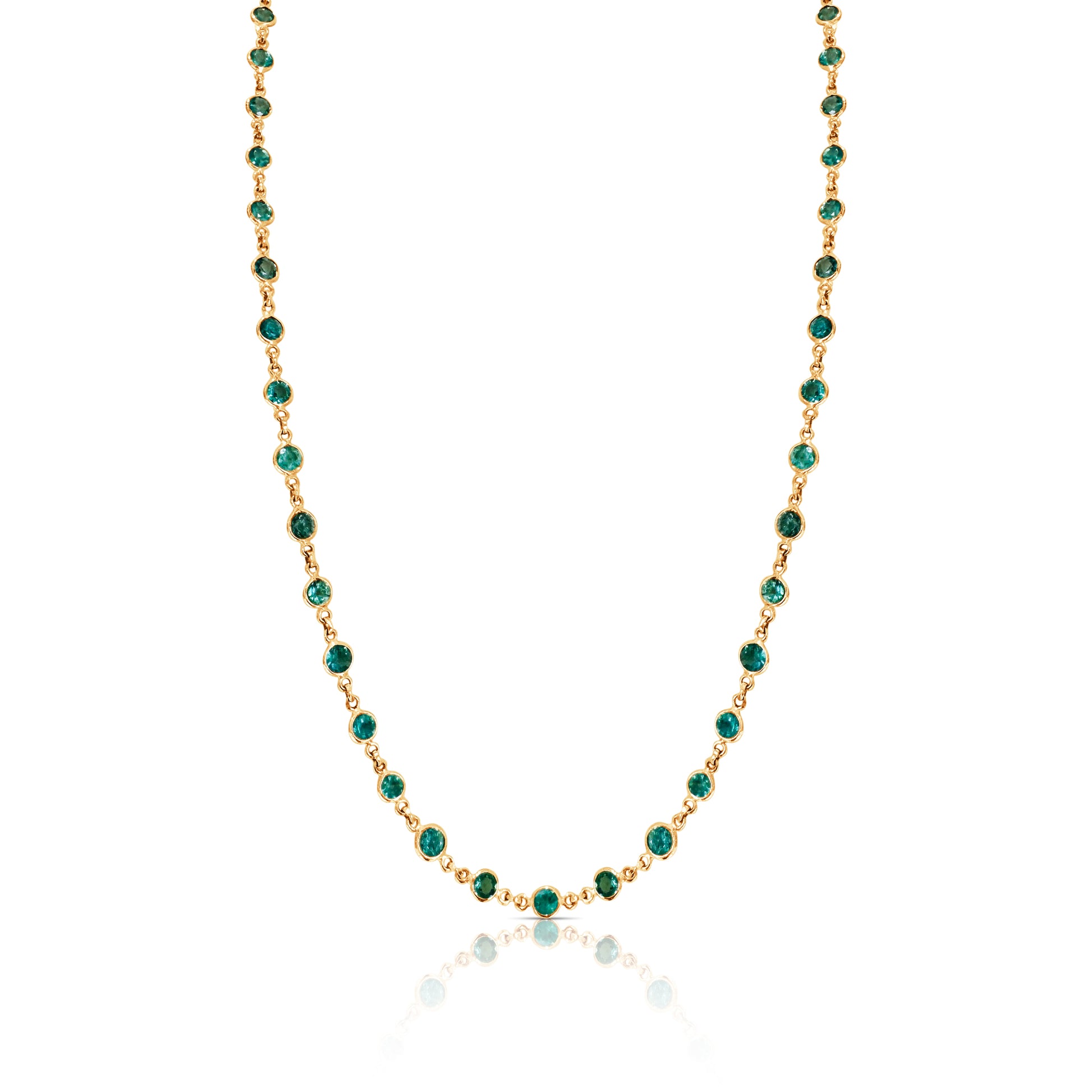 emerald gemstone necklace