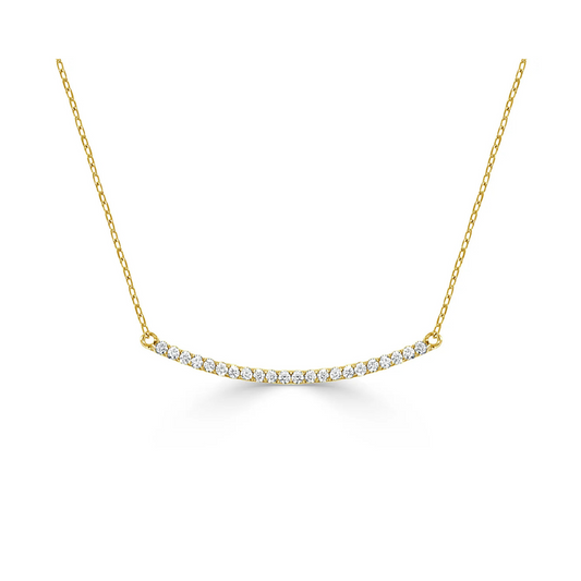 gold necklace with diamonds