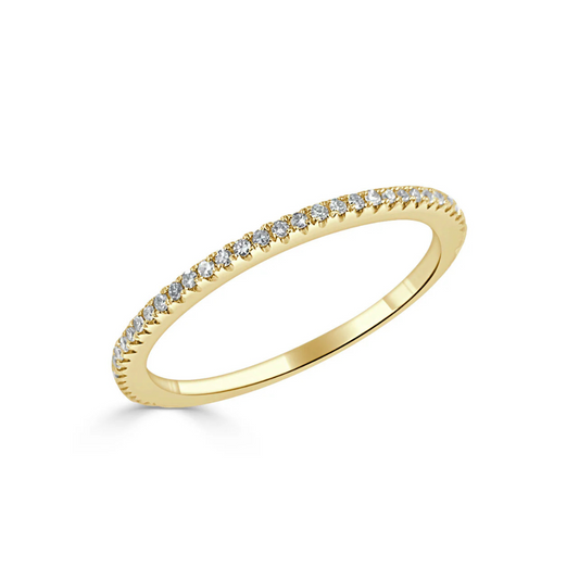 gold ring with diamonds