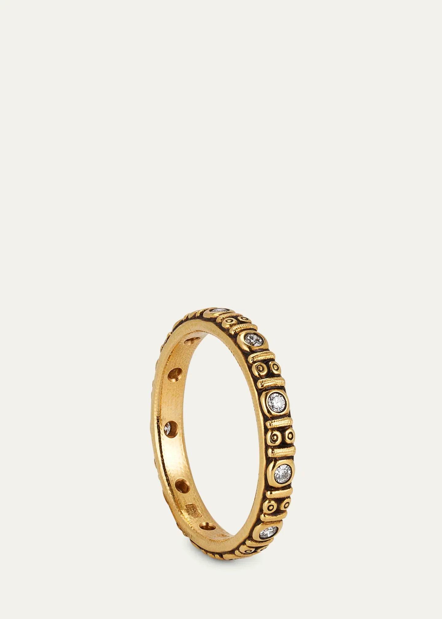 gold and diamond band ring