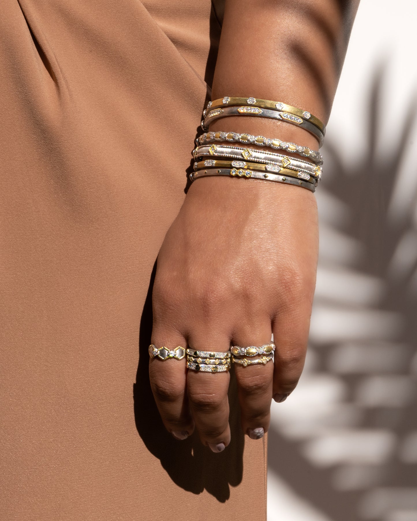 bangles on a model's hand